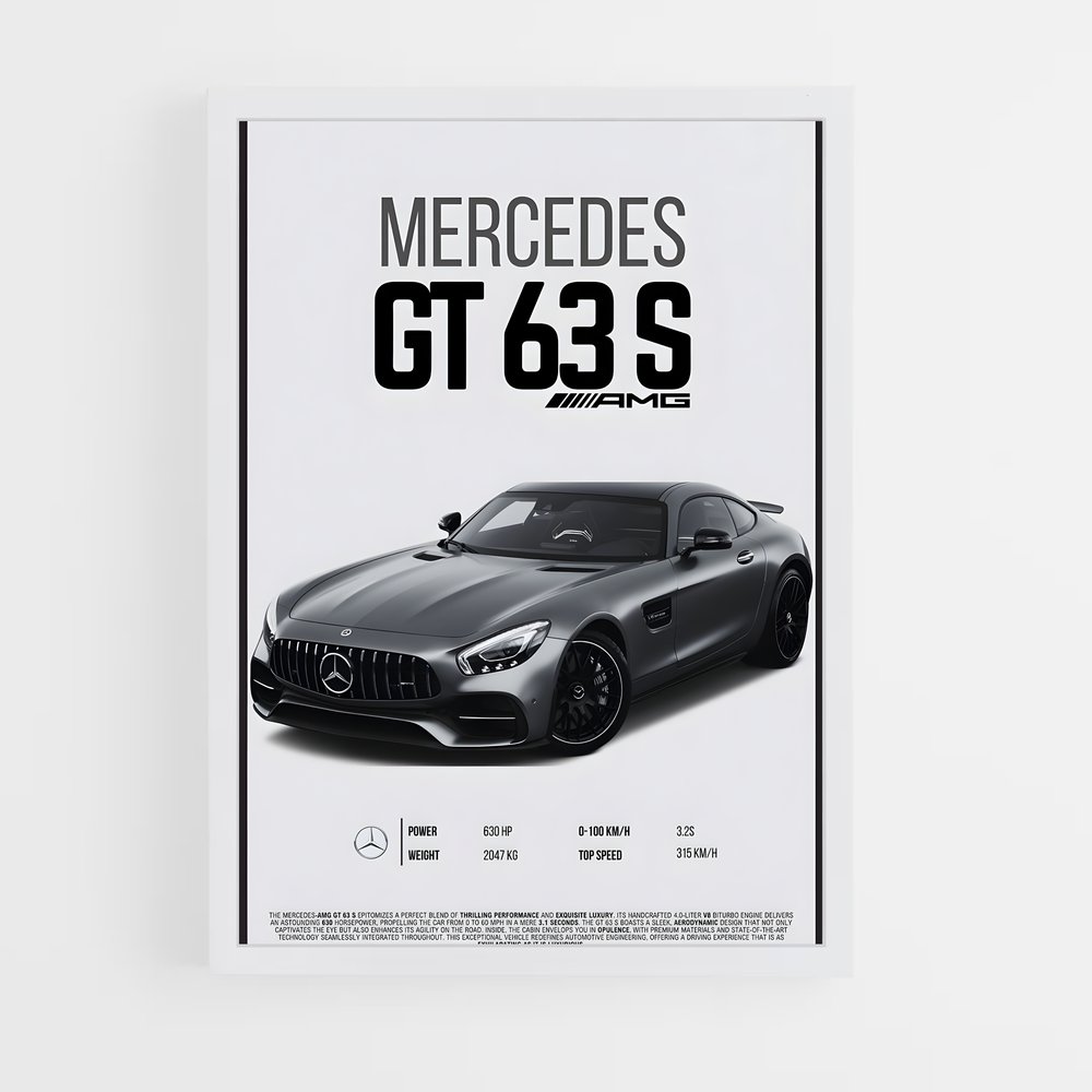 Poster Mercedes GT350 Rêve Éthéré (vue 3)